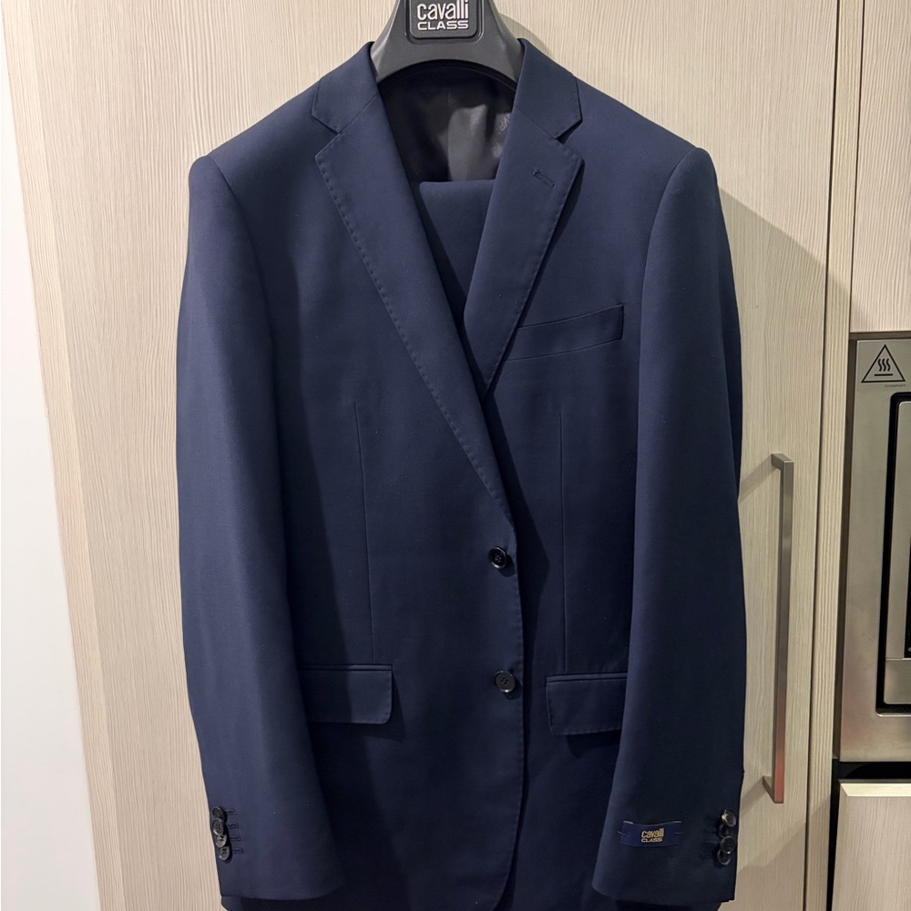 Cavalli Class Men's Deep Blue Suit